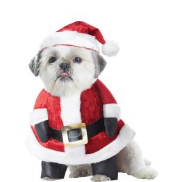Disfraz de Papá Noel para perro
