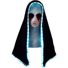 Máscara de monja La Purga con capucha iluminada