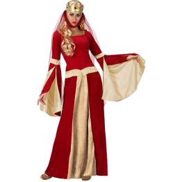 Disfraz de Dama Medieval Red mujer