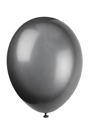 10 globos color negro (30 cm) - Línea Colores Básicos