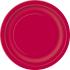 20 platos pequeños rojos (18 cm) - Línea Colores Básicos