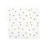 20 servilletas blancas con estrellas doradas de papel (33x33 cm)