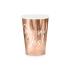 6 vasos "She said yes!" oro rosa de papel - Rose Gold Bride To Be