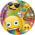 8 platos de Emoji (23 cm)