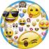 8 platos de postre de emoticonos - Emoji