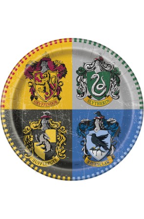 8 platos grandes Harry Potter (23cm) - Hogwarts Houses