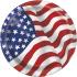 8 platos pequeños Bandera de USA (18 cm) - Fiesta Estados Unidos