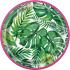8 platos pequeños verano tropical (18 cm) - Palm Tropical Luau