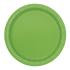 8 platos pequeños verde lima (18 cm) - Línea Colores Básicos