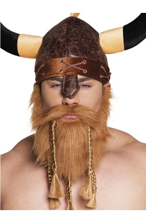 Barba Pelirroja de Vikingo con Trenzas