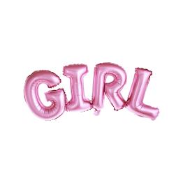 Globo foil "GIRL" rosa