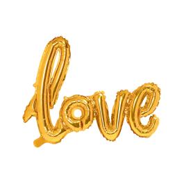 Globo foil "Love" dorado