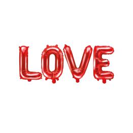 Globo foil "Love" rojo