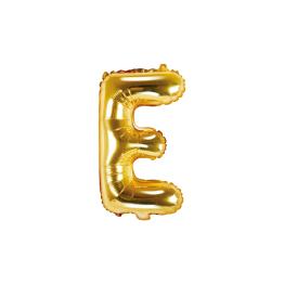 Globo foil letra E dorado (35 cm)