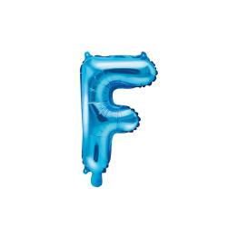 Globo foil letra F azul (35 cm)