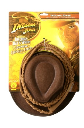 Kit de sombrero y látigo Indiana Jones para niño
