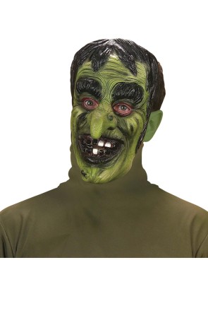 Máscara de brujo verde
