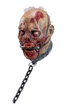 Máscara de zombie esclavo de látex para adulto