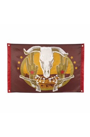 Bandera Wild West Poliéster 60 x 90 cms