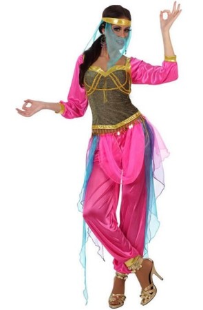 Disfraz Bailarina Árabe Rosa para adulta