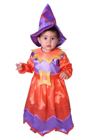 Disfraz Brujita Naranja Bebé