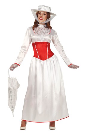 Disfraz de Mary Poppins largo para mujer