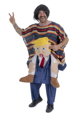 Disfraz de Mexicano a Hombros de Trump adulto