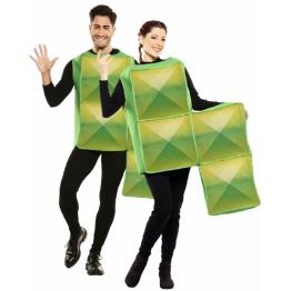 Disfraz de Tetris Verde para Adulto