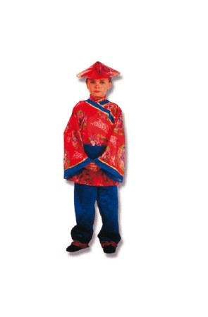 Disfraz  Chino Rojo para niño