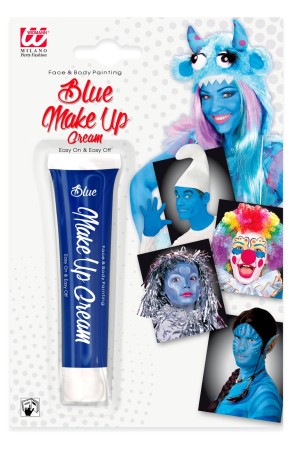 Maquillaje Azul Claro Facial tubo .