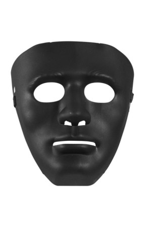 Mascara para disfraces Anonymous Negra.