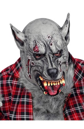 Máscara Hombre Lobo Sangrienta para adulto