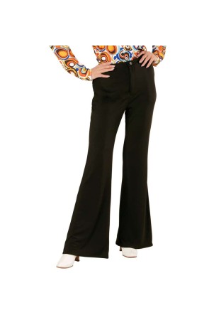 Pantalones de Mujer Años 70 Groovy Negro*