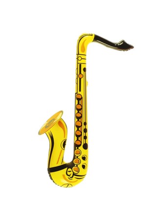 Saxofón Hinchable Dorado 60 cms