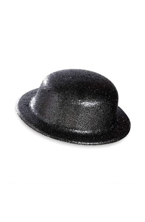 Sombrero Bombin Negro Brillante