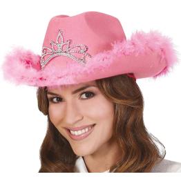 Sombrero de Vaquero en Color Rosa