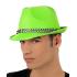 Sombrero San Patricio verde banda de brillantes